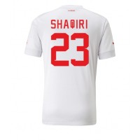 Sveits Xherdan Shaqiri #23 Fotballklær Bortedrakt VM 2022 Kortermet